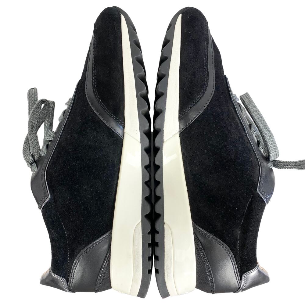NWOB Geox D Tabelya Women's Sneakers in Black and Gun Metal Grey, Size 8 - Picture 11 of 13